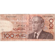 [#377280] Maroc, 100 dirhams, 1987/AH1407, VF(30-35)