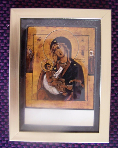 Cadre icone byzantine vierge - icone,