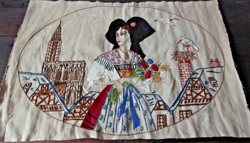 Broderie ancienne province - broderie,