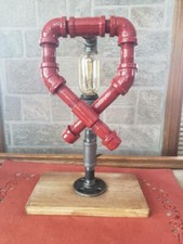 Handmade Industrial Pipe Red