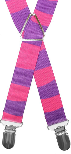 Cheshire cat stripe suspenders - cheshire,