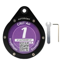 Porte Vignette Crit Air Moto Étanche | Support Vignette Critair Moto Inclut 2...