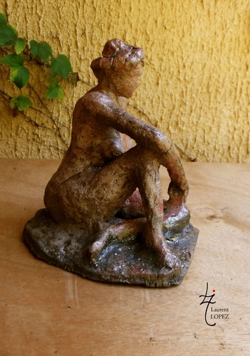 Sculpture statue raku - sculpture,