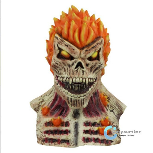 Skull flame mask cosplay - mask,