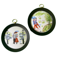 2 petits médaillons vintage