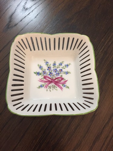 Hand painted porcelain dish - porcelain,