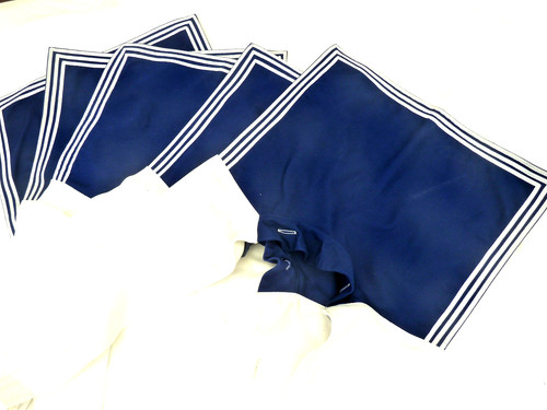 Col bleu uniforme - , marine