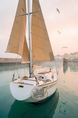 Classic white gaff rigged - classic,