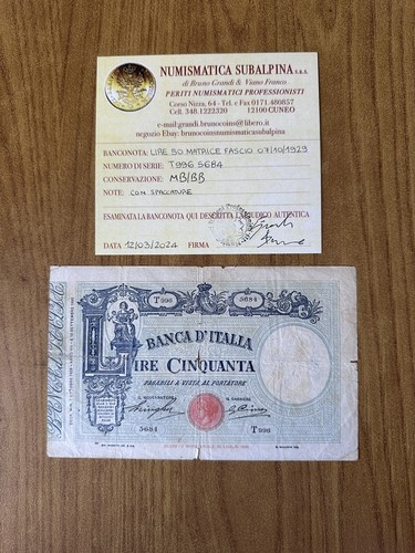 Billet royaume italie - billet, d’italie