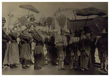 Martinique, Types costumés sur le pont d'un bateau, Tirage vintage, 1906 Ma