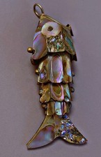 Vintage pendentif nacre