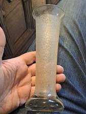 Vase Ancien Verre Verrerie Decor Givré Lalique ? Art Deco Nouveau 