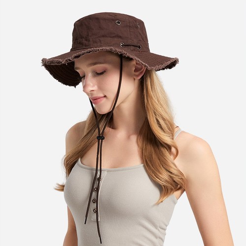 Chapeau seau dame denim - en,