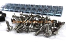 Honda CBR125 2004-2008 Acier Inoxydable Tête de fourche & pare-brise kit boulons