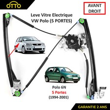 Mecanisme leve vitre electrique avant droit pour Polo 6N de 94 à 99 - 5 portes