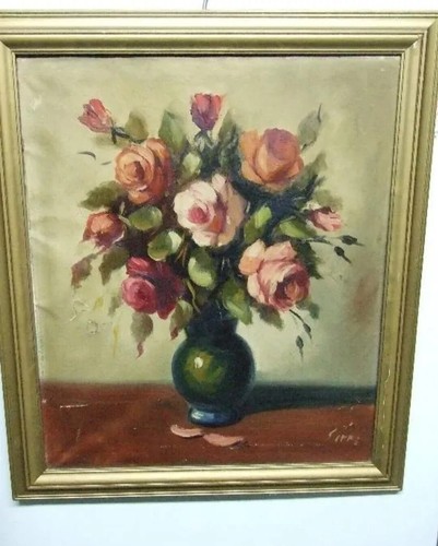 Tableau ancien huile nature - huile,
