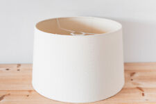 Grand-Abat Jour en Tissu Blanc