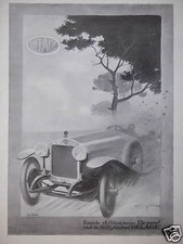 PUBLICITÉ 1922 DELAGE RAPIDE ET SILENCIEUSE ELLE PASSE ! C'EST LA 6 CYLINDRES