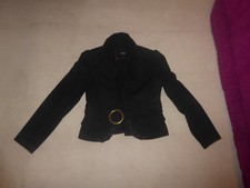 NEUVE Veste courte lin noire fantaisie Morgan - taille 42