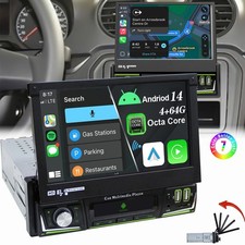 4+64G Android 14 Simple 1 DIN 7" Autoradio Carplay GPS WIFI Bluetooth RDS EQ