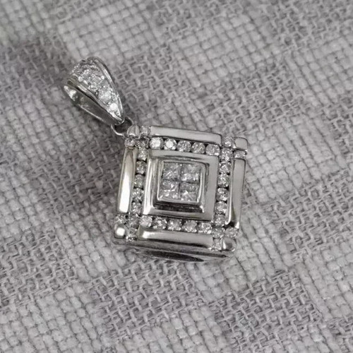 Pendentif solitaire diamant - pendentif,