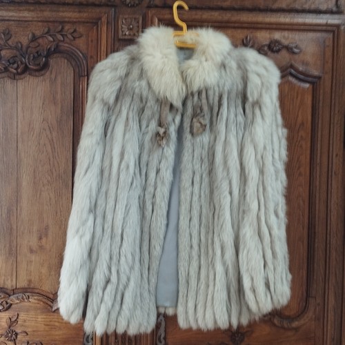 Veste fourrure en - , renard