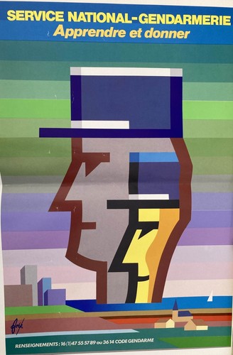 Affiche poster gendarmerie - poster,