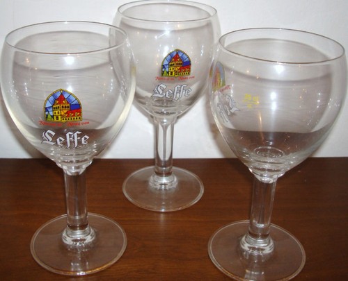 New leffe glass beer - x3,