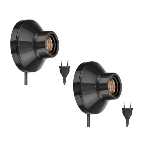 Applique douille lampe - 2x, applique/douille