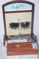 Neuf : Lunettes de Soleil MAUI JIM Breakwall 422-02 Gris Noir