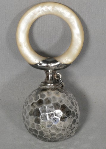 Hochet bébé argent - hochet, de