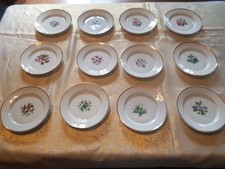 Lot 12 assiettes à dessert en porcelaine allemande KPM Berlin