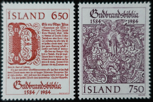 Timbres islande bible de - d',