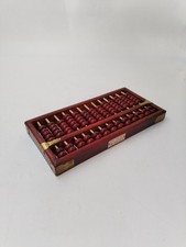 Boulier Bois Ancien Red Lion Abacus  Lotus Flower Brand 13 Tiges Bambou 91 Perle