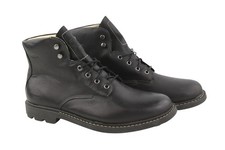 Bottes Timberland A2FHE Pour Hommes EU42 EU43 En Cuir Noir À Lacets Cheville