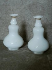 Paire de Flacons Vases en Opaline Époque Restauration 