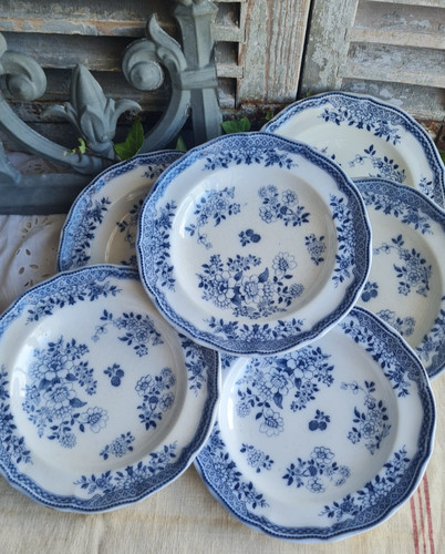 Anciennes assiettes creuses - 6,