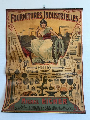 Ancienne affiche publicitaire - affiche,