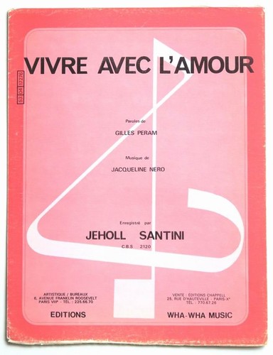 Partition vintage sheet music