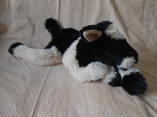 Doudou vache blanche noire