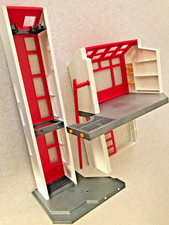 PLAYMOBIL lot de VRAC pour PIECES - POMPIERS 9462 batiment caserne