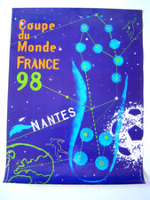 AFFICHE SPORT : COUPE DU MONDE FOOTBALL - FRANCE 1998 / NANTES