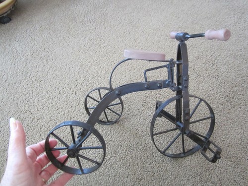 Vintage toy tricycle doll - vintage,