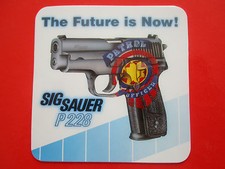 AUTOCOLLANT STICKER AUFKLEBER SIG SAUER P228 PISTOLET AUTOMATIQUE PISTOL GUN