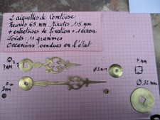2 AIGUILLES  de comtoise et rondelles -horloge comtoise