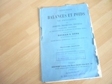 CATALOGUE 1890 BALANCES ET