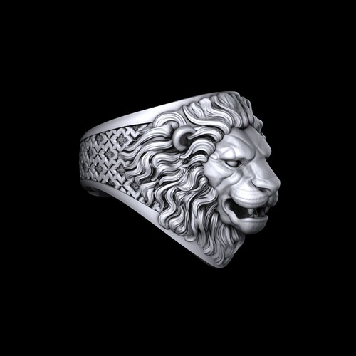 Bague homme oxydée roi - , de
