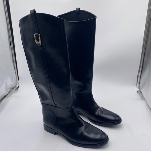 Zara flat leather riding - zara, boots