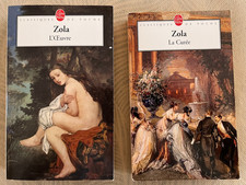 Deux Livres de Poche d'Emile ZOLA: L'Oeuvre et La Curée