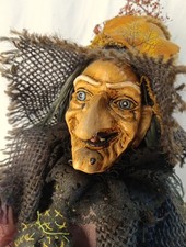 Sorcière Halloween Grand Modèle A Poser 43 Cm.